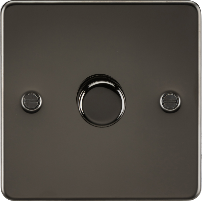 Knightsbridge MLA FP2191GM 1G 2-way 10-200W (5-150W LED) Intelligent dimmer - Gunmetal