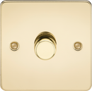 Knightsbridge MLA FP2191PB 1G 2-way 10-200W (5-150W LED) Intelligent dimmer - Polished Brass