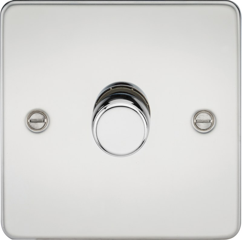 Knightsbridge MLA FP2191PC 1G 2-way 10-200W (5-150W LED) Intelligent dimmer - Polished Chrome