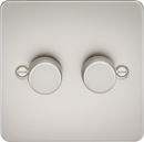 Knightsbridge MLA FP2192PL 2G 2-way 10-200W (5-150W LED) Intelligent dimmer - Pearl