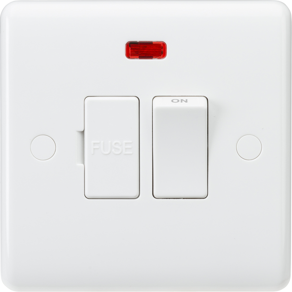 Knightsbridge MLA CU6300NF 13A Switched Fused Spur Unit with Neon and Flex Outlet from Base