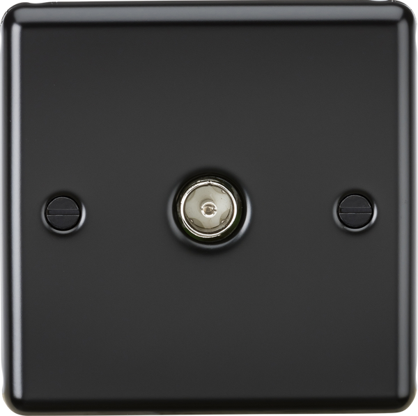 Knightsbridge MLA CL010MB TV Outlet (non-isolated) - Matt Black