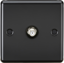 Knightsbridge MLA CL015MB SAT TV Outlet - Matt Black