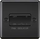 Knightsbridge MLA CL11MBB 10AX Fan Isolator Switch - Matt Black