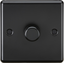 Knightsbridge MLA CL2191MBB 1G 2 way 10-200W (5-150W LED) Intelligent Dimmer - Matt Black