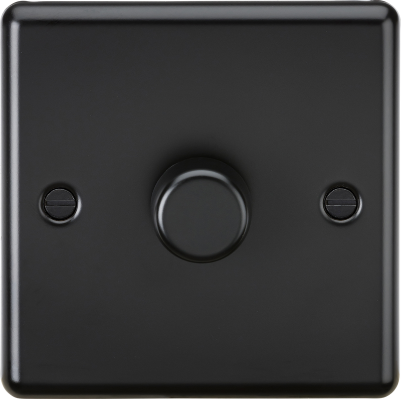 Knightsbridge MLA CL2191MBB 1G 2 way 10-200W (5-150W LED) Intelligent Dimmer - Matt Black