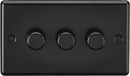 Knightsbridge MLA CL2193MBB 3G 2 way 10-200W (5-150W LED) Intelligent Dimmer - Matt Black