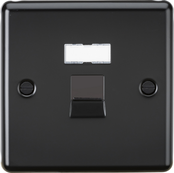 Knightsbridge MLA CL45MB RJ45 Network Outlet - Matt Black