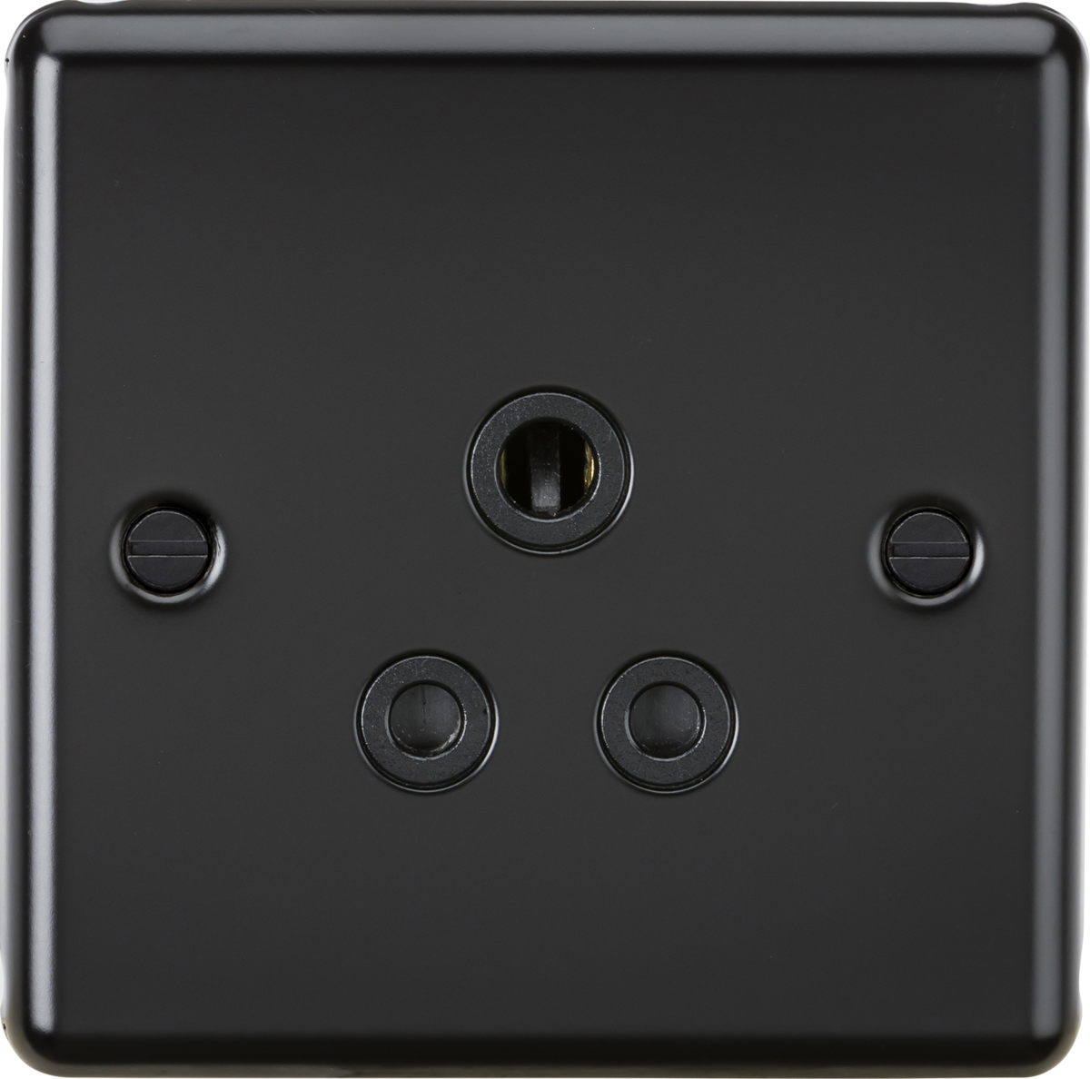 Knightsbridge MLA CL5AMB 5A Unswitched Socket - Rounded Edge Matt Blac