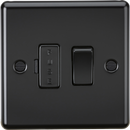 Knightsbridge MLA CL63MB 13A Switched Fused Spur Unit - Rounded Edge Matt Black