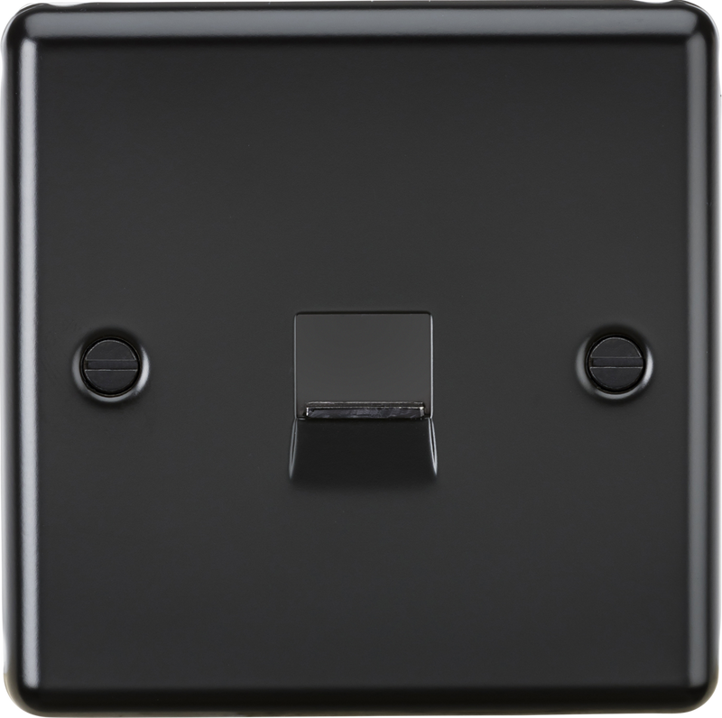 Knightsbridge MLA CL74MB Telephone Extension Outlet - Matt Black