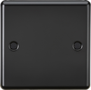 Knightsbridge MLA CL85MB 1G Blanking Plate - Rounded Edge Matt Black