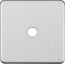 Knightsbridge MLA Screwless SF8342BC 20A Flex Outlet Plate - Brushed Chrome