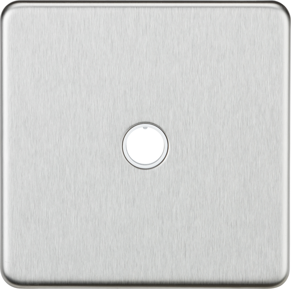 Knightsbridge MLA SF8342BC 20A Flex Outlet Plate - Brushed Chrome