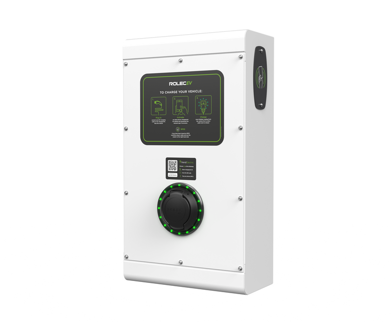 ROLEC ROLEC0113W SecuriCharge Smart EV Charger - 1x up to 22kW 3PH Type 2 Socket - White