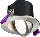 Knightsbridge MLA SPKEVTBC SpektroLED Evo Tilt - Fire Rated IP65 Downlight with 2 x Wattage and 4 x CCT - Brushed Chrome