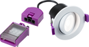 Knightsbridge MLA SPKEVTW SpektroLED Evo Tilt - Fire Rated IP65 Downlight with 2 x Wattage and 4 x CCT - White