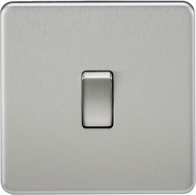 Knightsbridge MLA SF1000DPBC 10AX 1G DP Switch - Brushed Chrome