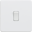 Knightsbridge MLA Screwless SF1000DPMW 10AX 1G DP Switch - Matt White