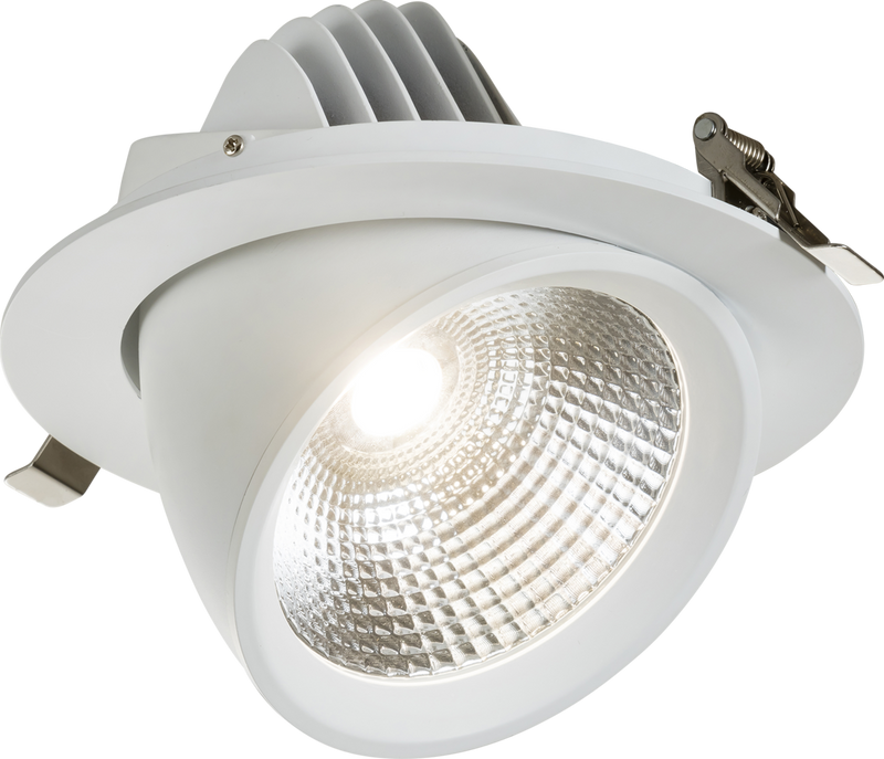 Knightsbridge MLA SA3040C SARA 230V IP20 LED Recessed Tri-Wattage and CCT Scoop Downlight - 30/ 35/ 40W