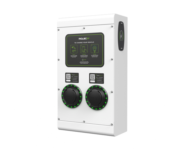 ROLEC ROLEC0121W SecuriCharge Smart EV Charger - 2x up to 7.4kW Type 2 Sockets - White