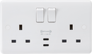 Knightsbridge MLA CU9930 13A 2G DP Switched Socket with Dual USB-C 20V DC 1.5A (Max. 30W)