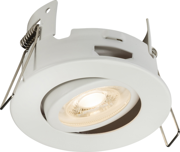 Knightsbridge MLA FRNTMW FireNova IP20 Tilt GU10 Fire-rated Open-back Downlight - Matt White
