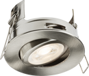 Knightsbridge MLA FRNTBC FireNova IP20 Tilt GU10 Fire-rated Open-back Downlight - Brushed Chrome