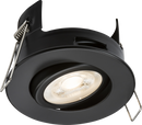 Knightsbridge MLA  FRNTMB FireNova IP20 Tilt GU10 Fire-rated Open-back Downlight - Matt Black