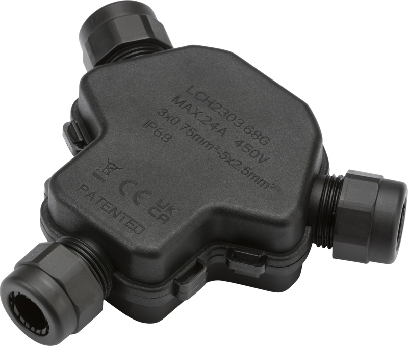 Knightsbridge MLA  JB0014 IP68 3-way Weatherproof Gel Junction Box