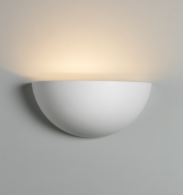 Knightsbridge MLA PWL8 230V E14 40W Uplighter Plaster Wall Light