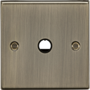 Knightsbridge MLA CS8342AB 20A Flex Outlet Plate - Antique Brass