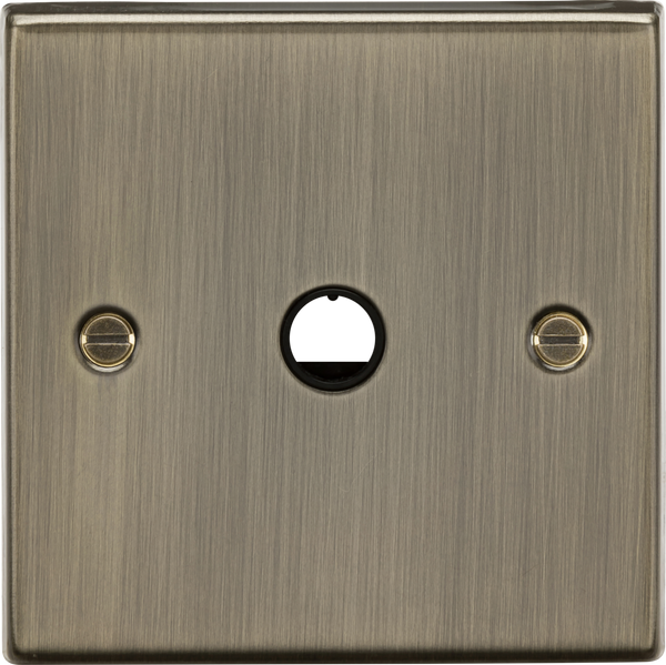 Knightsbridge MLA  CS8342AB 20A Flex Outlet Plate - Antique Brass