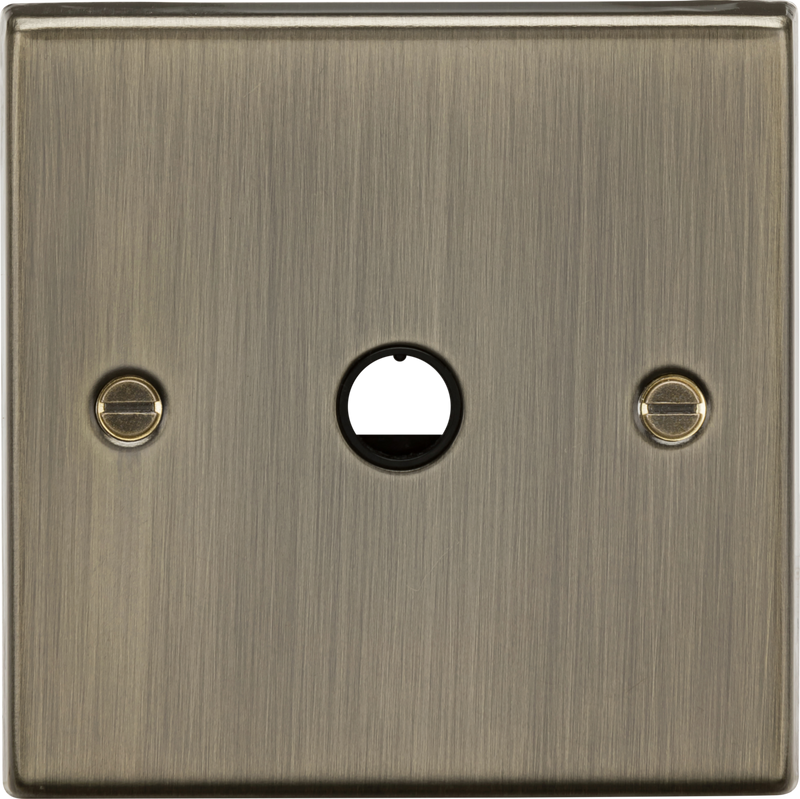 Knightsbridge MLA  CS8342AB 20A Flex Outlet Plate - Antique Brass