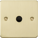 Knightsbridge MLA  FP8342BB 20A Flex Outlet Plate - Brushed Brass