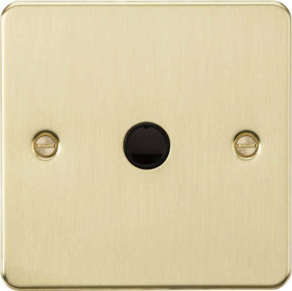 Knightsbridge MLA  FP8342BB 20A Flex Outlet Plate - Brushed Brass