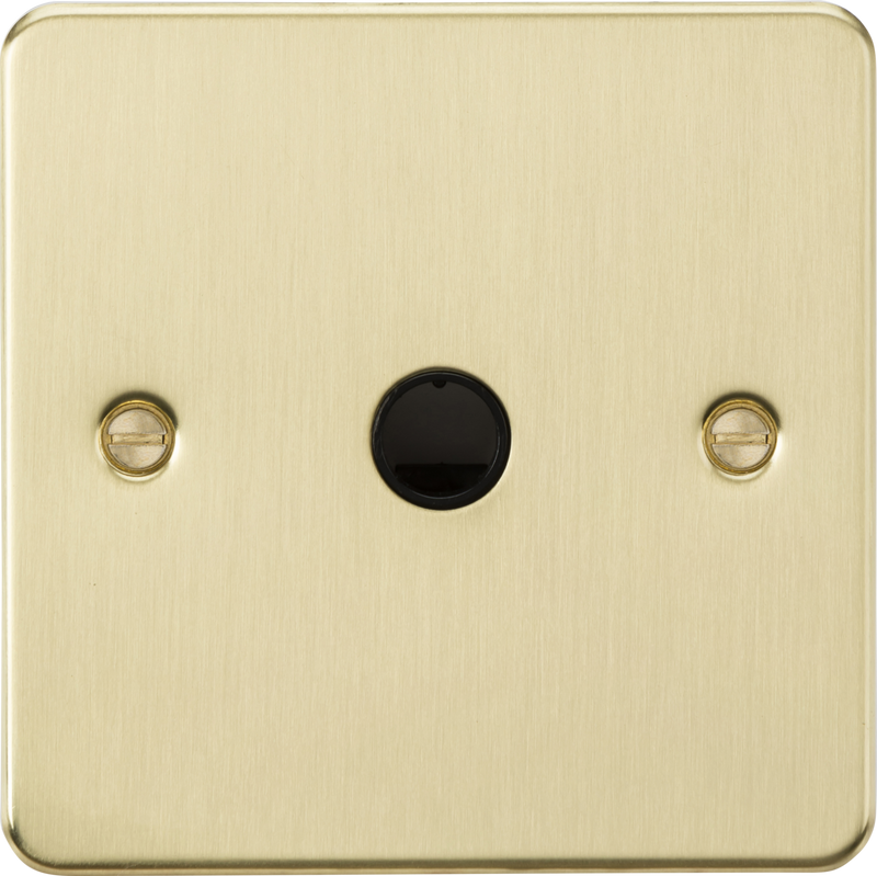 Knightsbridge MLA  FP8342BB 20A Flex Outlet Plate - Brushed Brass