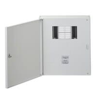 Crabtree 18LS04MR 4-Way 125A Surface 3P+N Distribution Board
