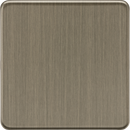 Knightsbridge MLA Screwless SF8350AB 1G Blanking Plate - Antique Brass