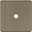 Knightsbridge MLA Screwless SF8342AB 20A Flex Outlet Plate - Antique Brass