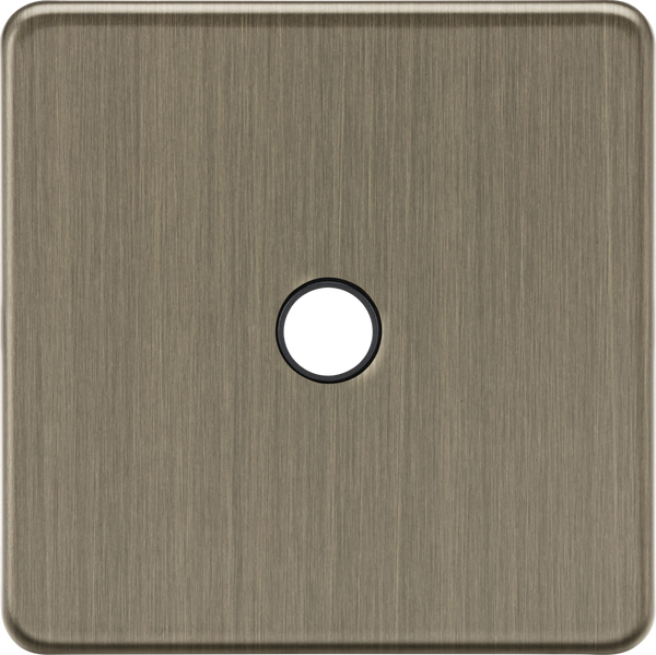 Knightsbridge MLA Screwless SF8342AB 20A Flex Outlet Plate - Antique Brass