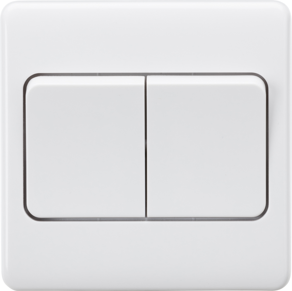 Knightsbridge MLA  CU3W 10AX 2G 2-way Wide Rocker Switch
