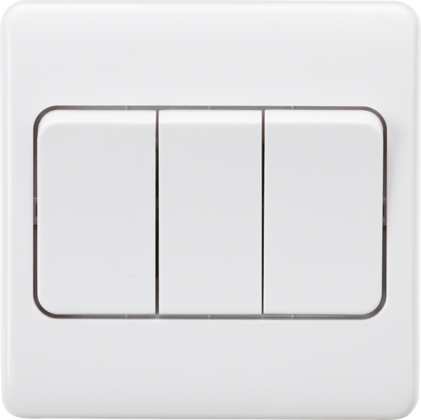 Knightsbridge MLA  CU4W 10AX 3G 2-way Wide Rocker Switch