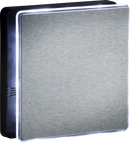 Knightsbridge MLA EX4TSS IP45 100mm LED Backlit Extractor Fan with Overrun Timer - Steel