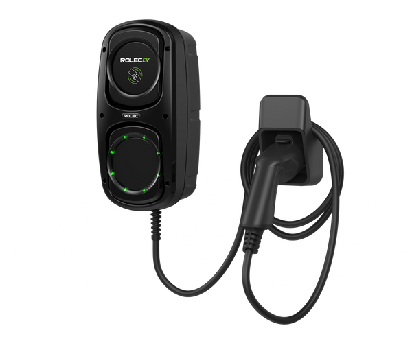 ROLEC ROLEC4140B WallPod Smart EV Charger - up to 7.4kW Type 2 5m Tethered - Black