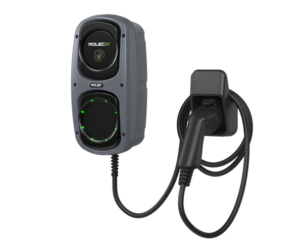 ROLEC ROLEC4140G WallPod Smart EV Charger - up to 7.4kW Type 2 5m Tethered - Grey
