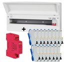 Fusebox 21-way Main Switch Consumer Unit + SPD & 15 RCBO Bundle