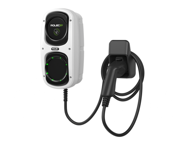 ROLEC ROLEC4145W WallPod Smart EV Charger - up to 7.4kW Type 2 10m Tethered - White