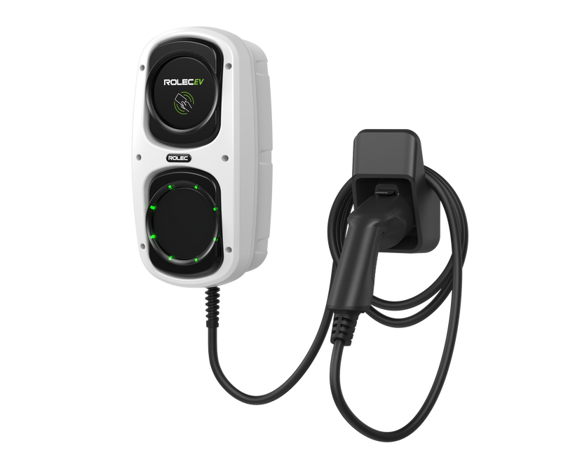 ROLEC ROLEC4145W WallPod Smart EV Charger - up to 7.4kW Type 2 10m Tethered - White