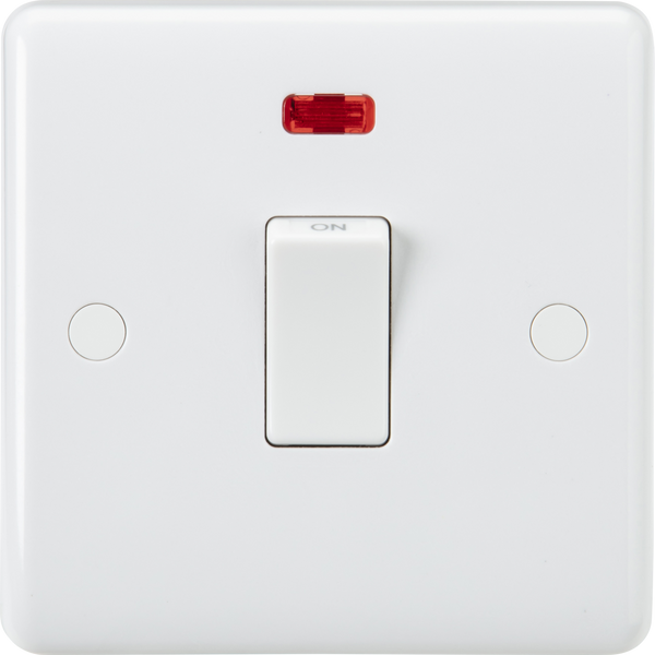 Knightsbridge MLA  CU8341NF 20A 1G DP Switch with Neon and Flex Outlet from base